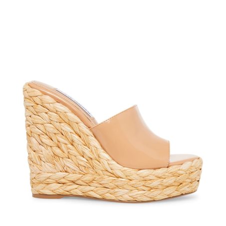 Zapatos Cuña Steve Madden Tabitha Charol Mujer Marrones Claro | ES BU46E0